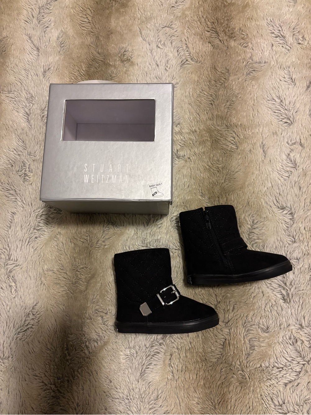 Stuart Weitzman Baby Quil Booties - Size 4
